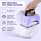 Hat Press, Mini Hat Press Heat Machine for Caps Hats with 5.4" * 3.1" Curved Teflon Coated Heat Plate & Safety Base for Heat Transfer Vinyl, Sublimation and DIY Projects, Purple
